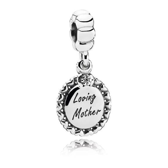 Pandora “Loving Mother” Sterling Silver Dangle Charm – NWT - Picture 2 of 4